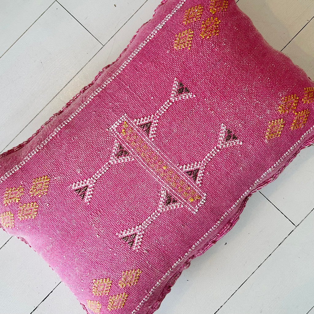 Cactus Silk Cushion (Peony)