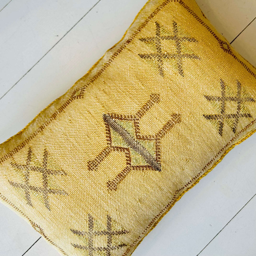 Cactus Silk Cushion (Marigold) - Mashi Moosh
