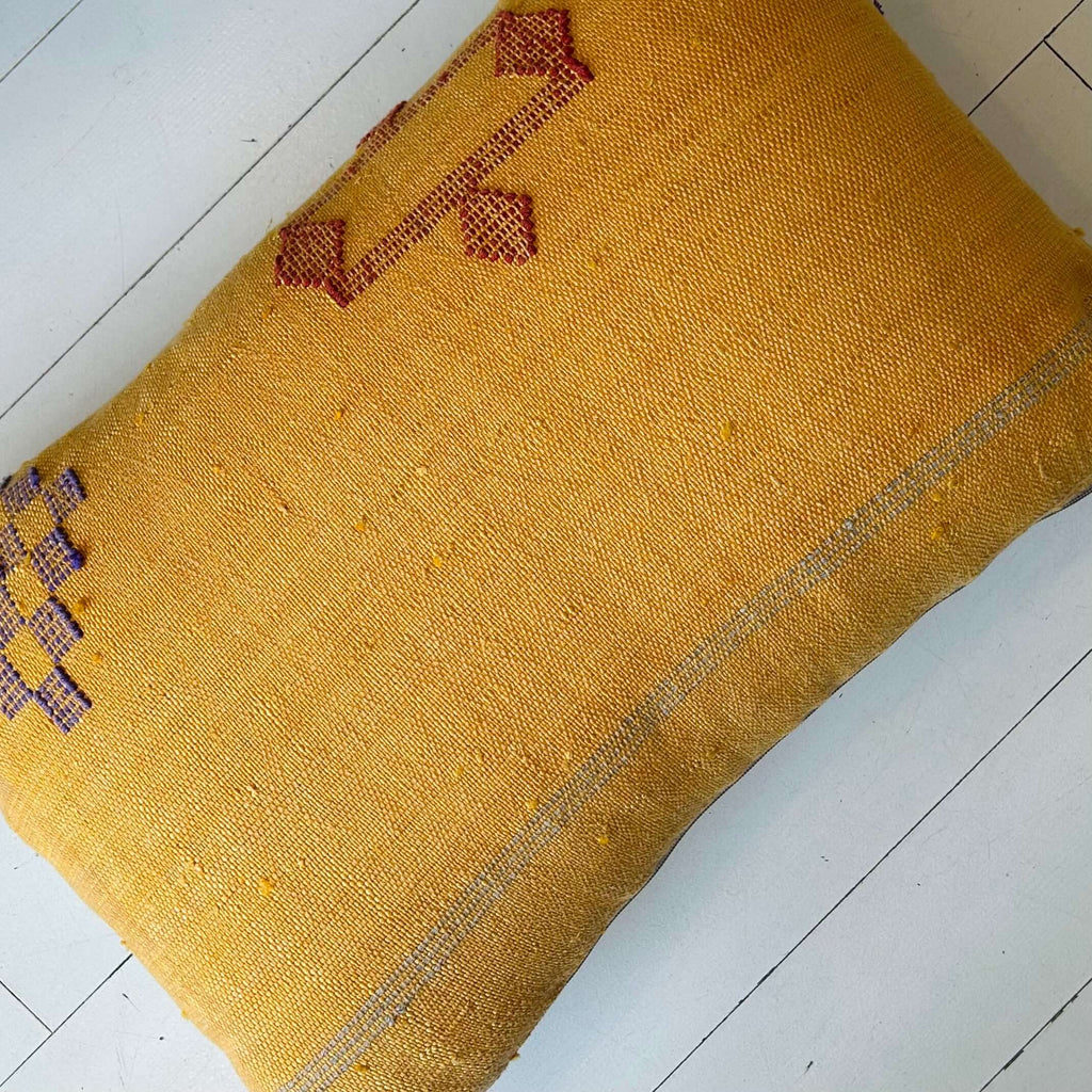 Cactus Silk Cushion (Curry) - Mashi Moosh