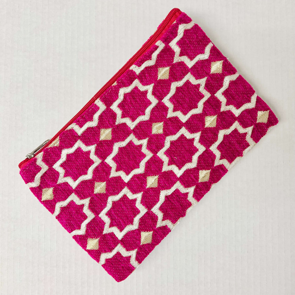 Chenille Clutch - Medium (6 Colours) - Mashi Moosh