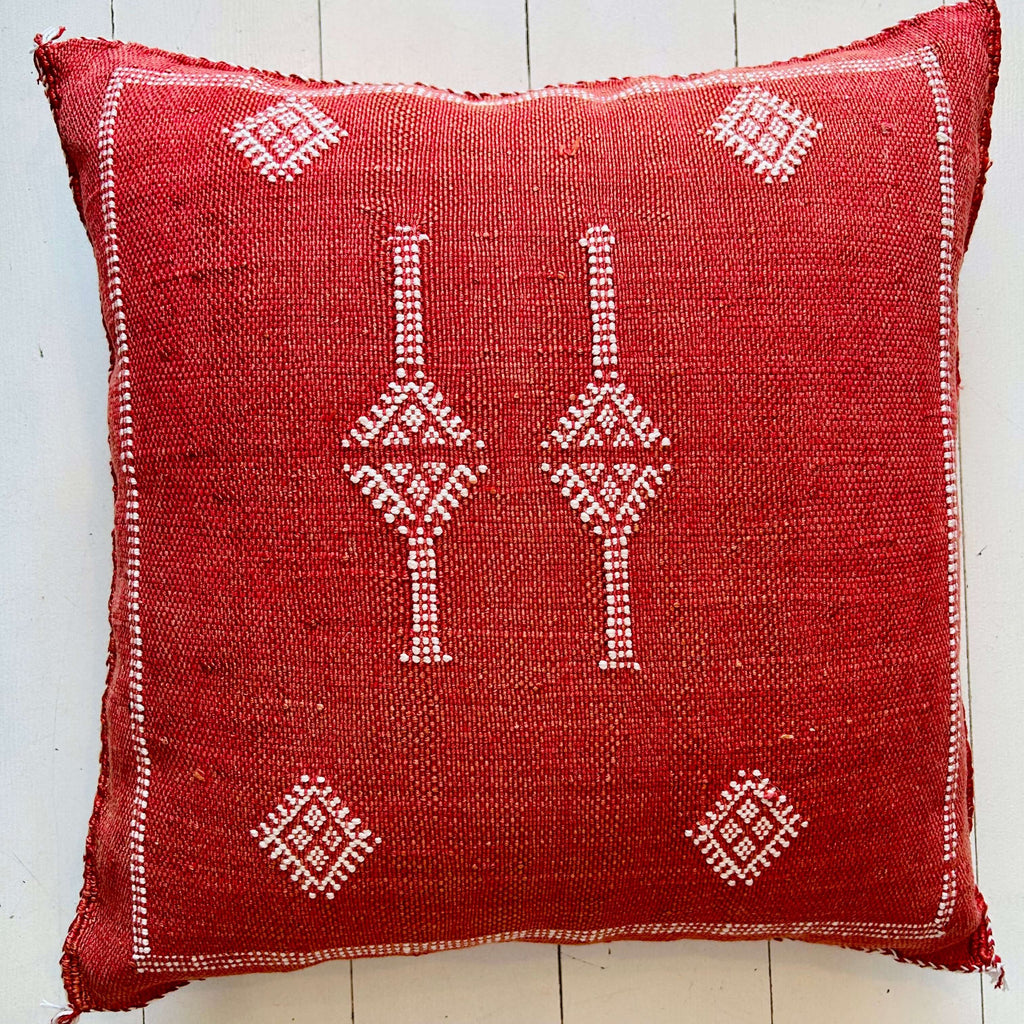 Cactus Silk Cushion (Paprika) - Mashi Moosh