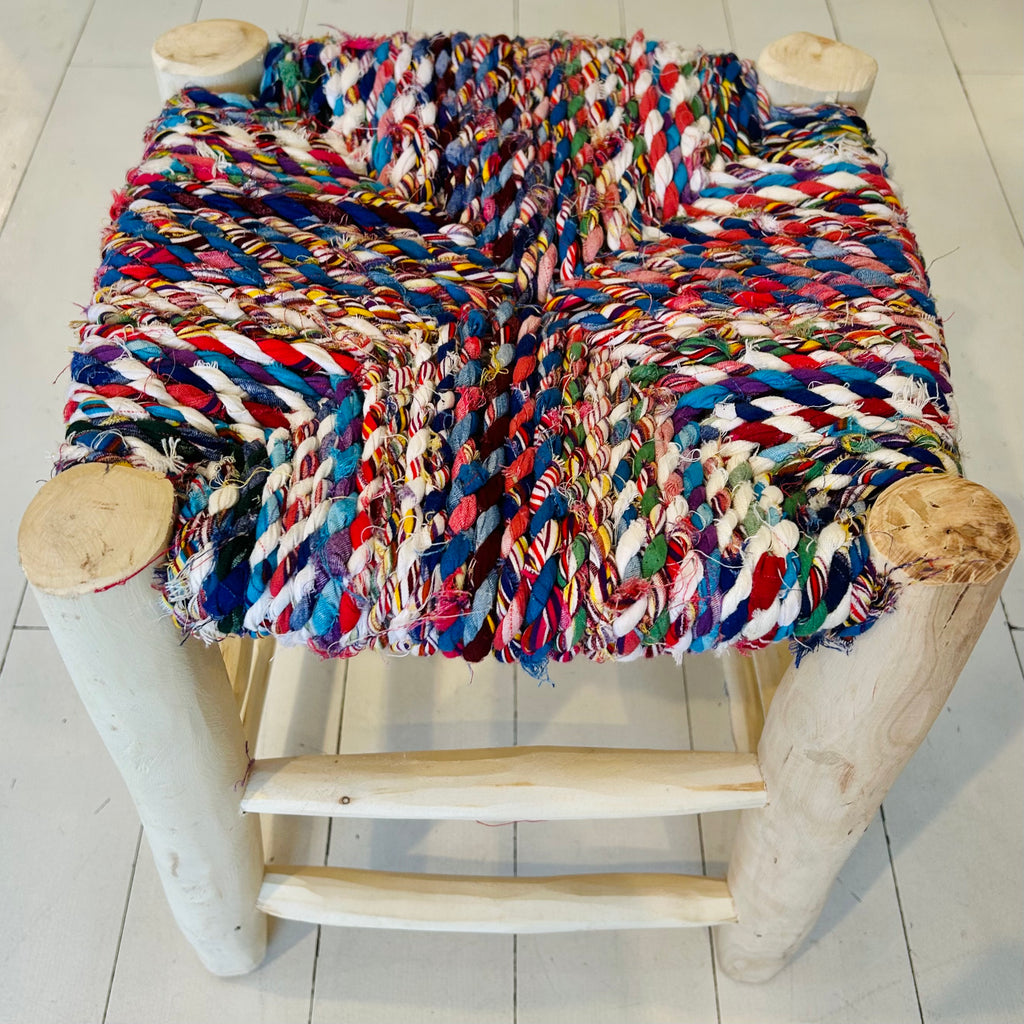 Stool 16” (Boucherouite) #1