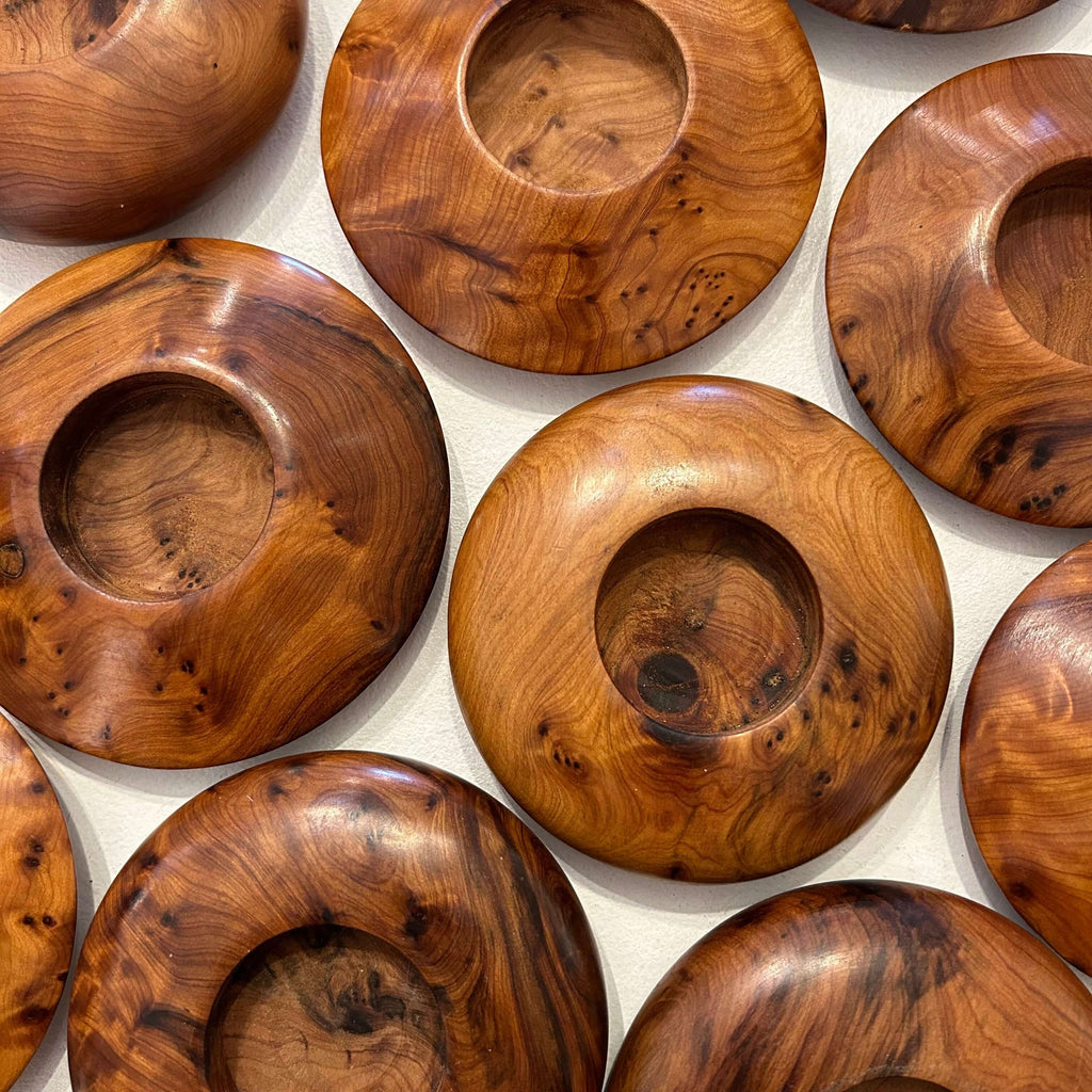 Wood Candle Holders - Mashi Moosh