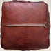Square Moroccan Pouffe - Chestnut - Mashi Moosh