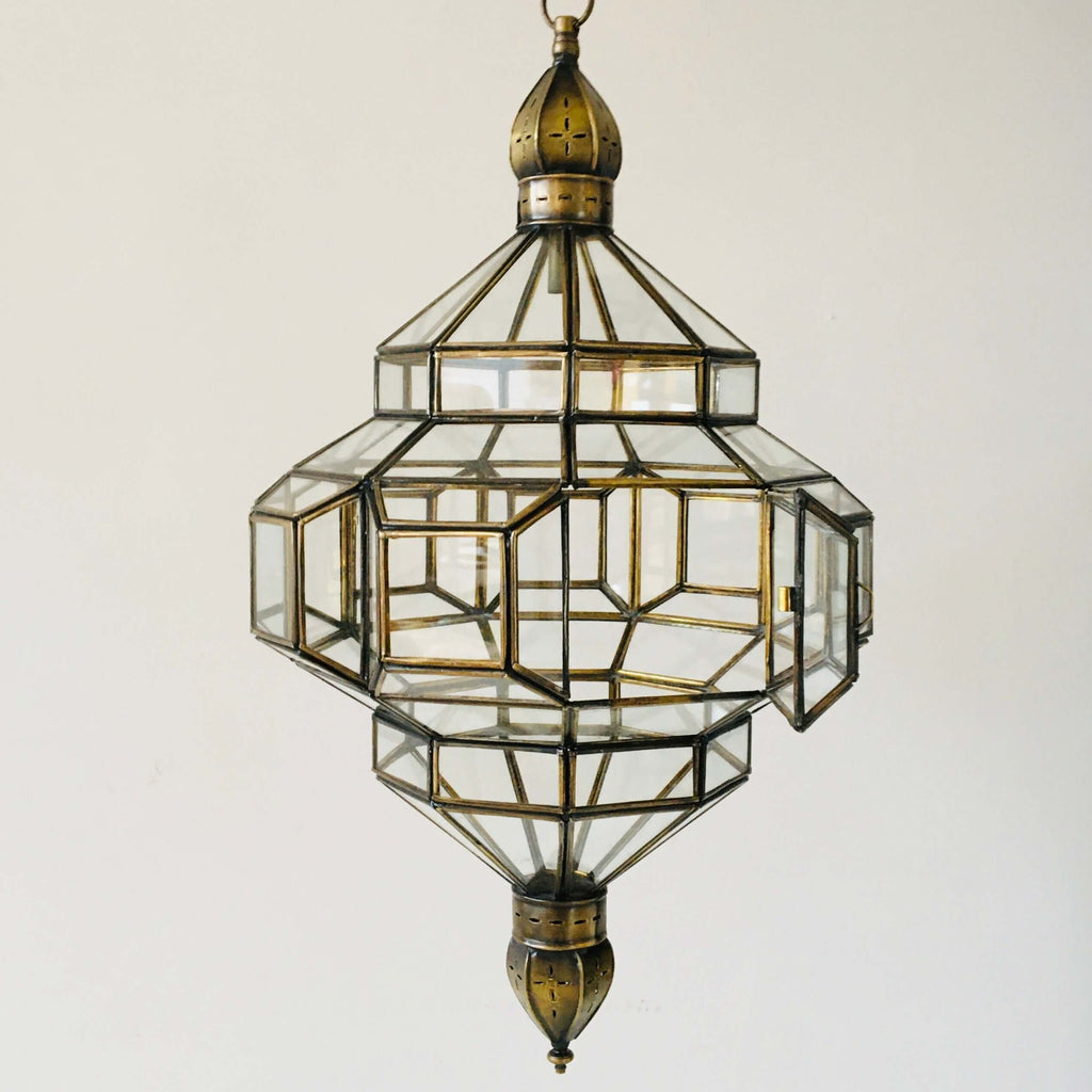 Marrakech Lantern - Clear Glass - Mashi Moosh