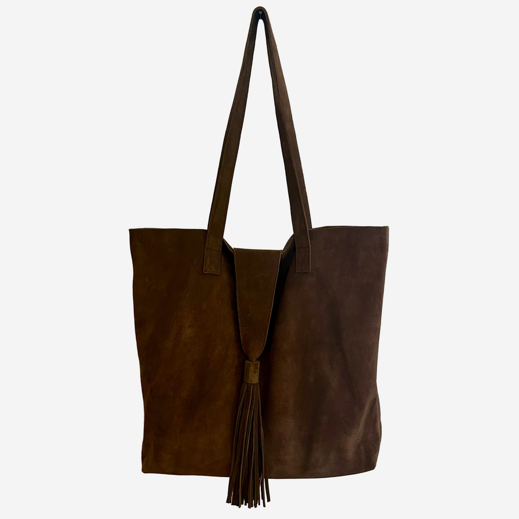 Suede Tassel Tote - Mashi Moosh
