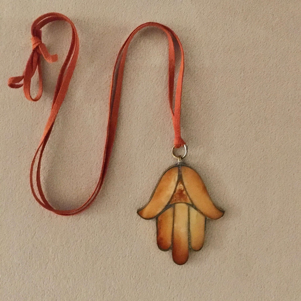Camel Bone Hamsa Necklace - Mashi Moosh