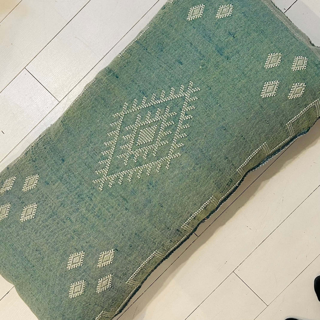 Cactus Silk Cushion (Sea Foam) - Mashi Moosh