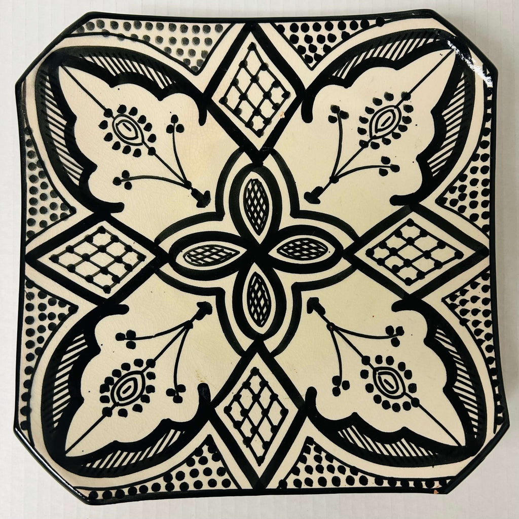 Safi Square Plate Black