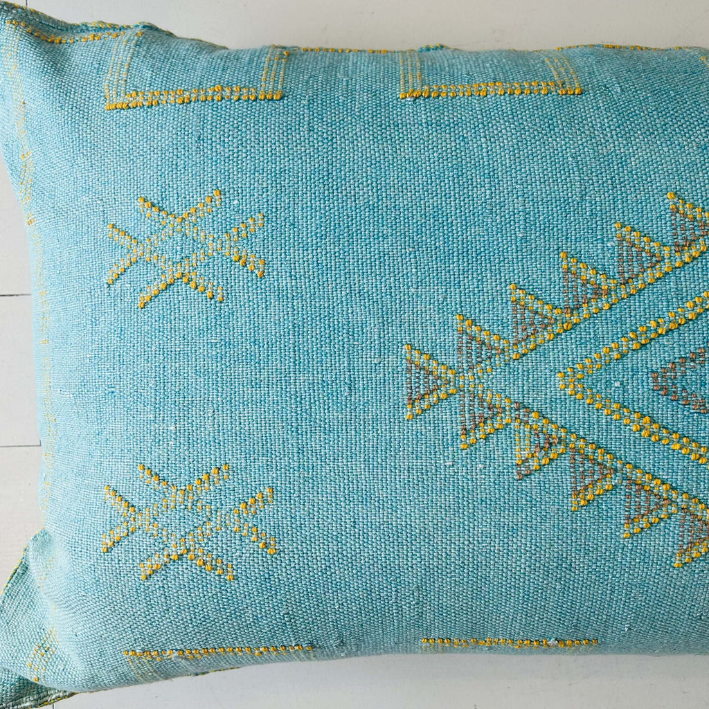 Cactus Silk Cushion (Summer Sky) - Mashi Moosh