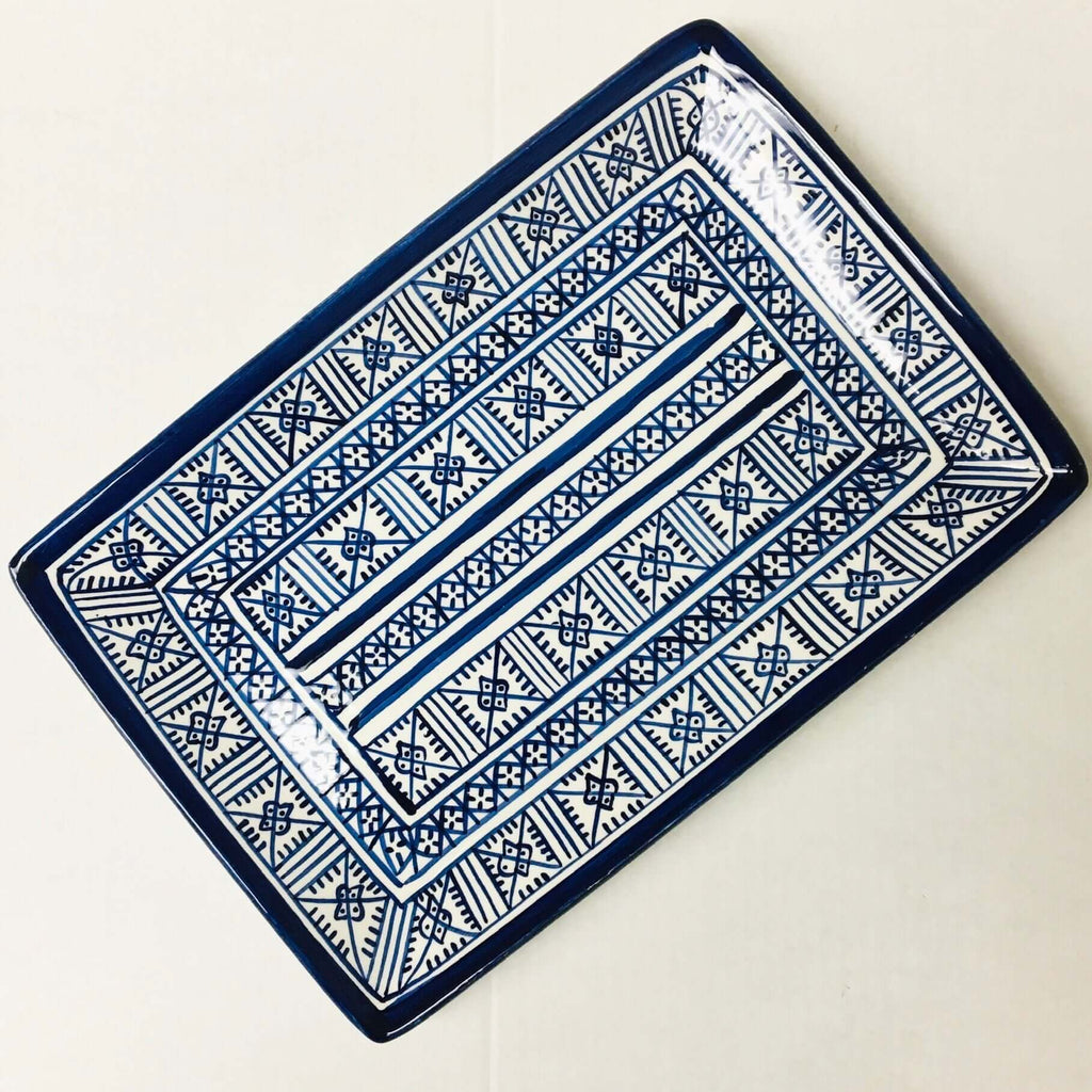 Fassi Rectangle Serving Dish - Blue #1, 2, 3 - Mashi Moosh