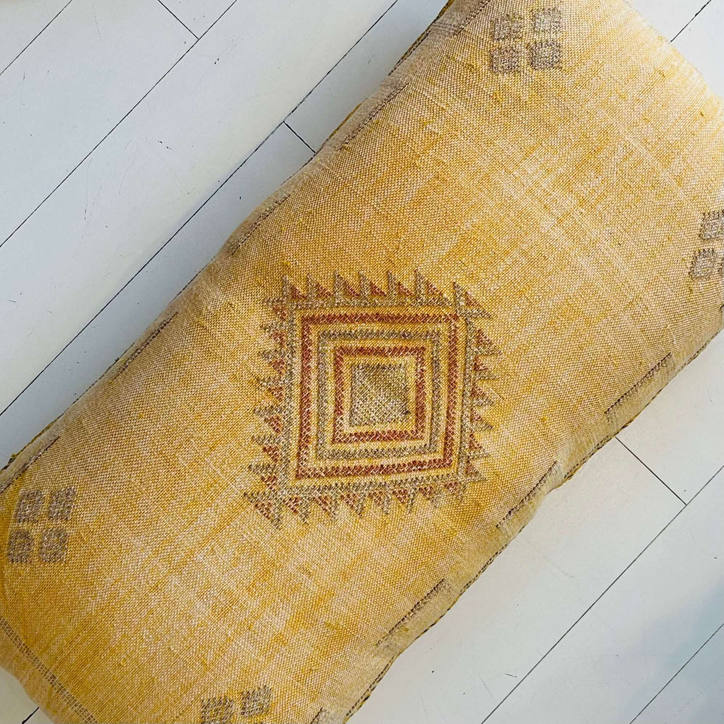 Cactus Silk Cushion (Goldenrod) - Mashi Moosh