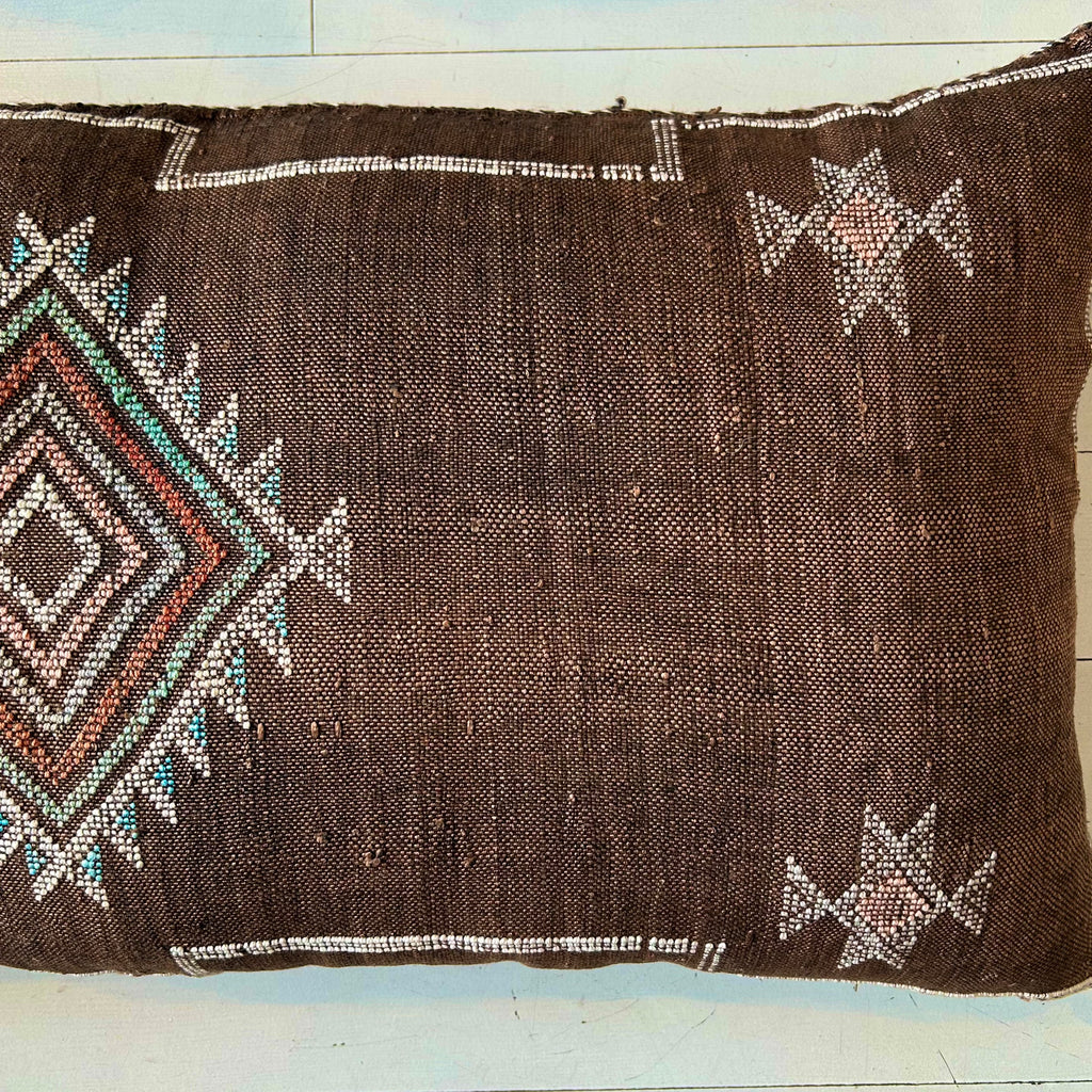 Cactus Silk Cushion (Walnut)