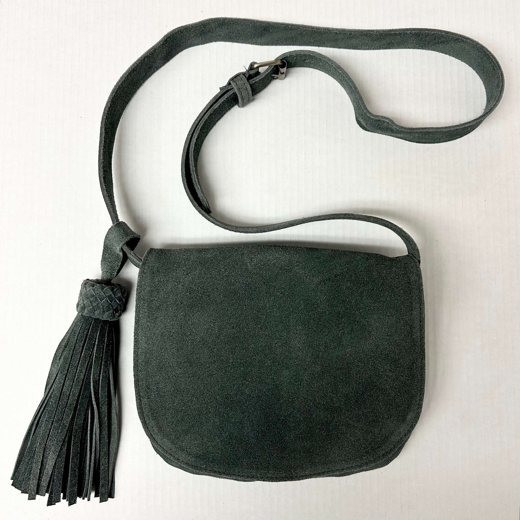 Suede Crossbody Bag
