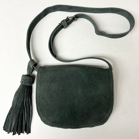 Suede Crossbody Bag (Stone)