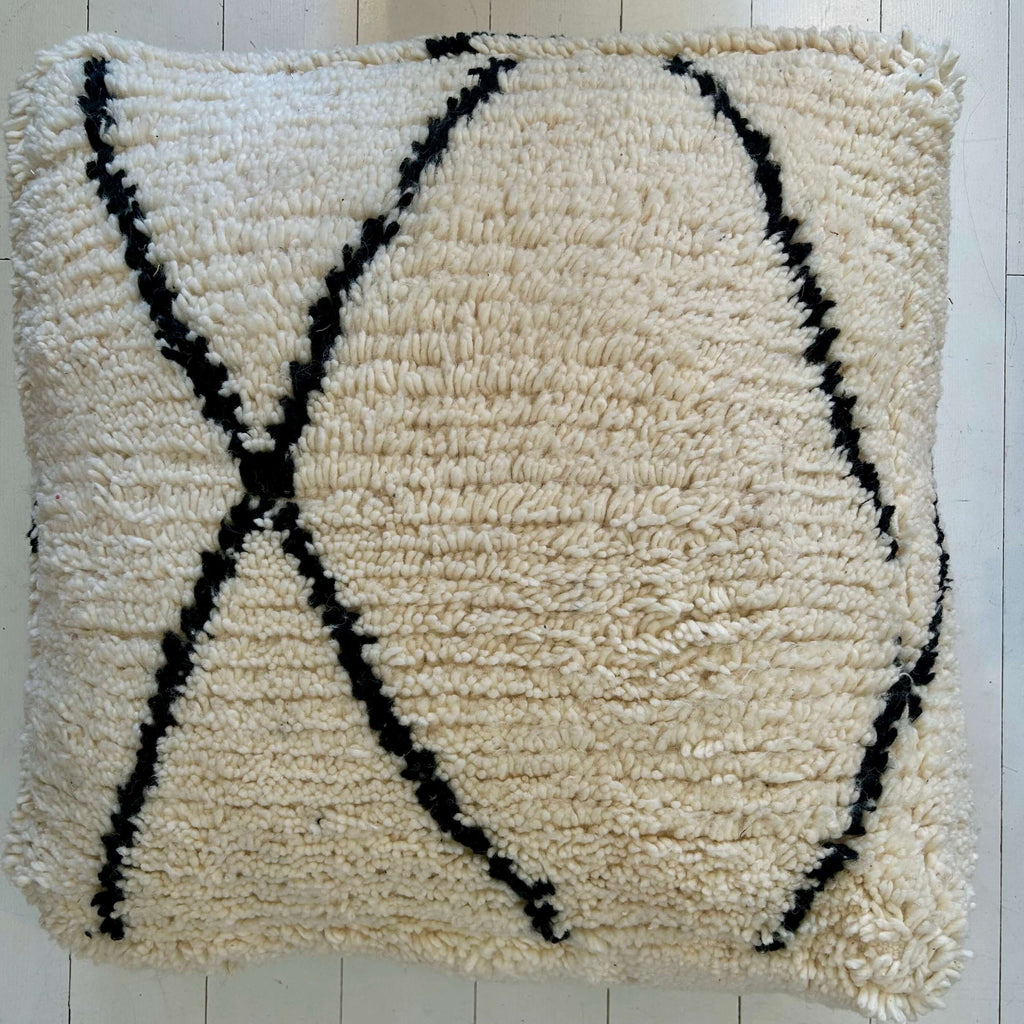 Beni Ourain Floor Cushion/Pouffe (II) - Mashi Moosh