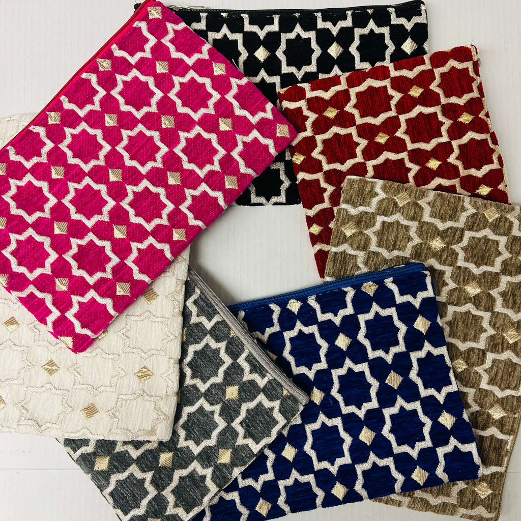 Chenille Clutch - Large (7 Colours) - Mashi Moosh