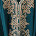 Kaftan - Style #1 Intricate Embroidered (Teal) - Mashi Moosh