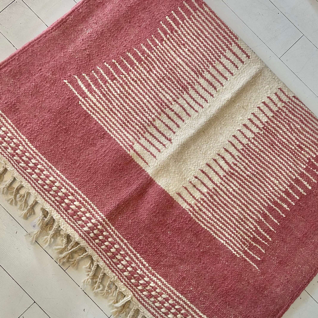 Moroccan Khemisset Kilim - Pink