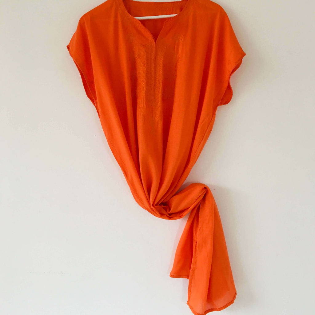 Kaftan - Embroidered Lightweight (Mandarin) - Mashi Moosh