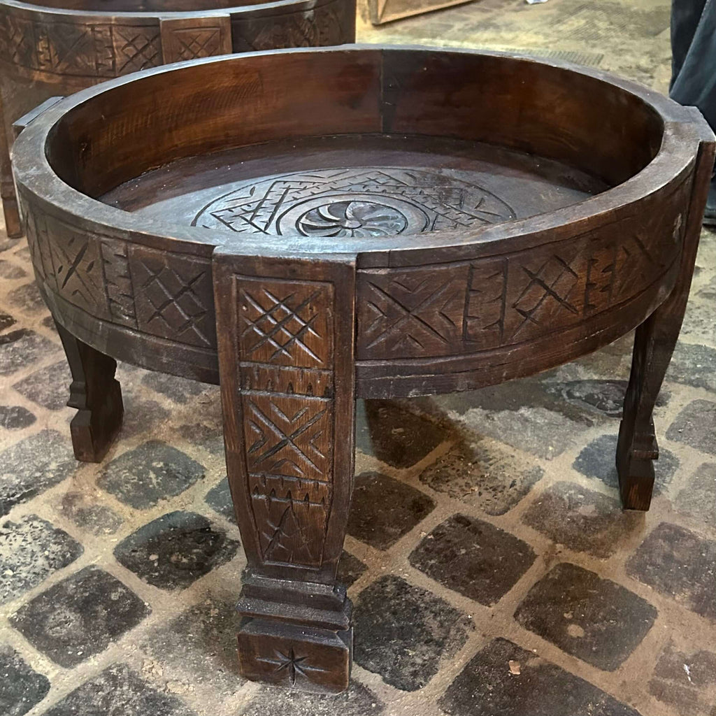 Cedar Berber Table - HandCarved - Mashi Moosh