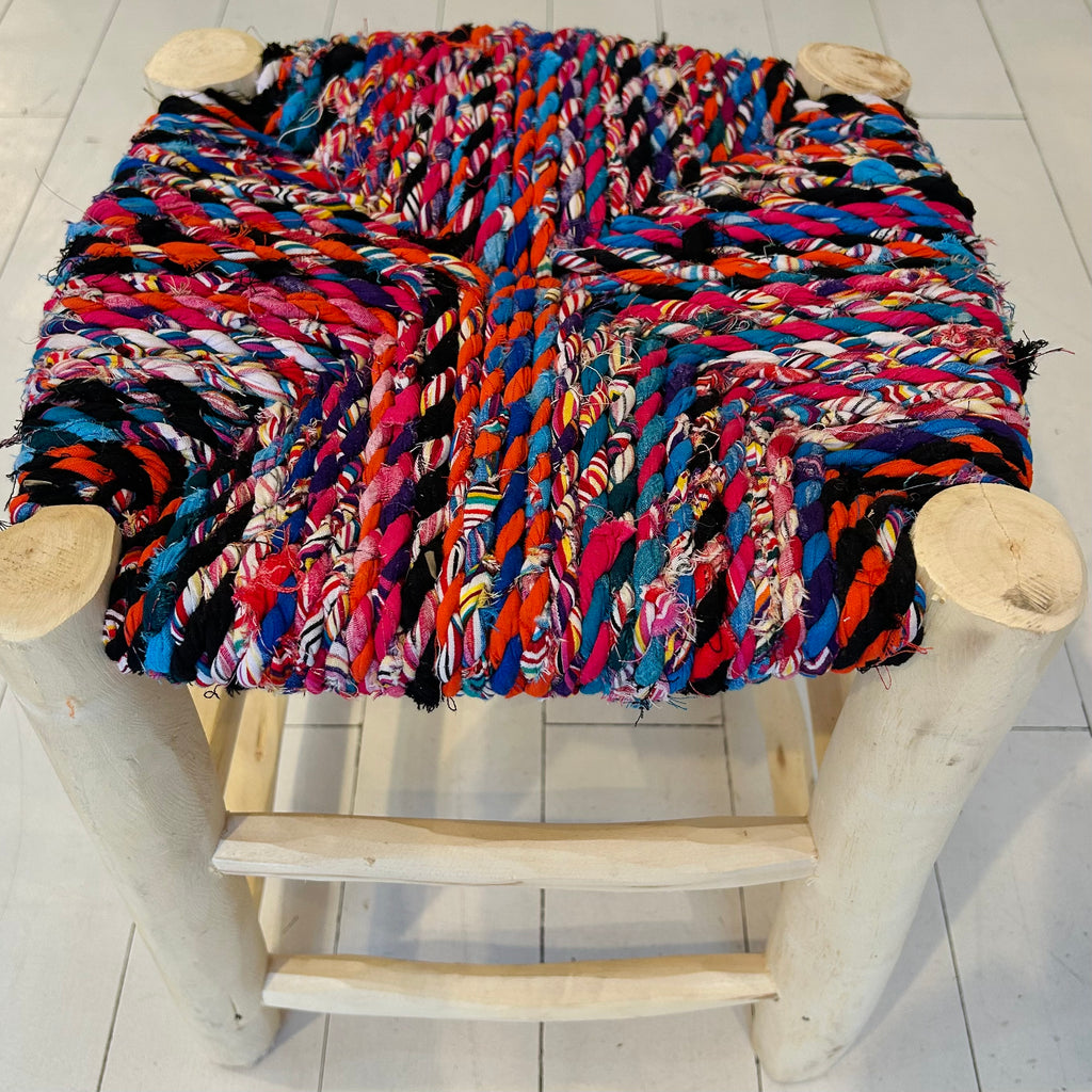 Stool 16” (Boucherouite) #8