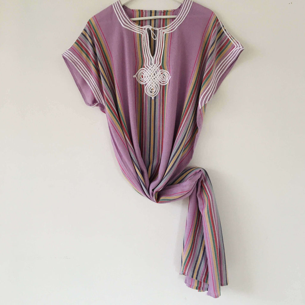 Kaftan - Striped (Lilac) - Mashi Moosh