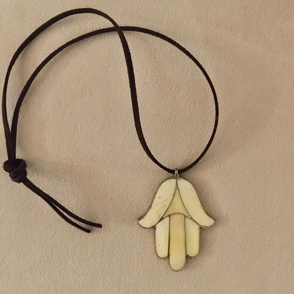 Moroccan Hamsa Hand Necklace - Mashi Moosh