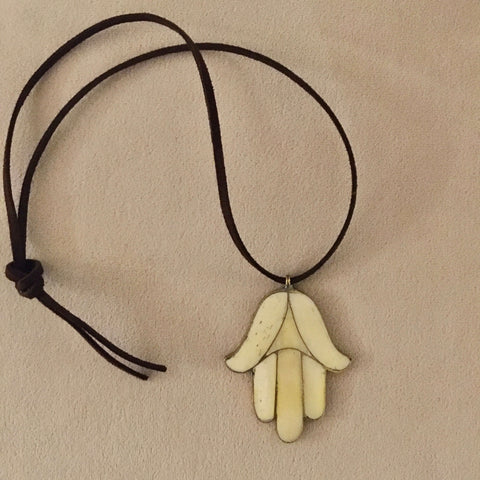 Moroccan Hamsa Hand Necklace - Mashi Moosh