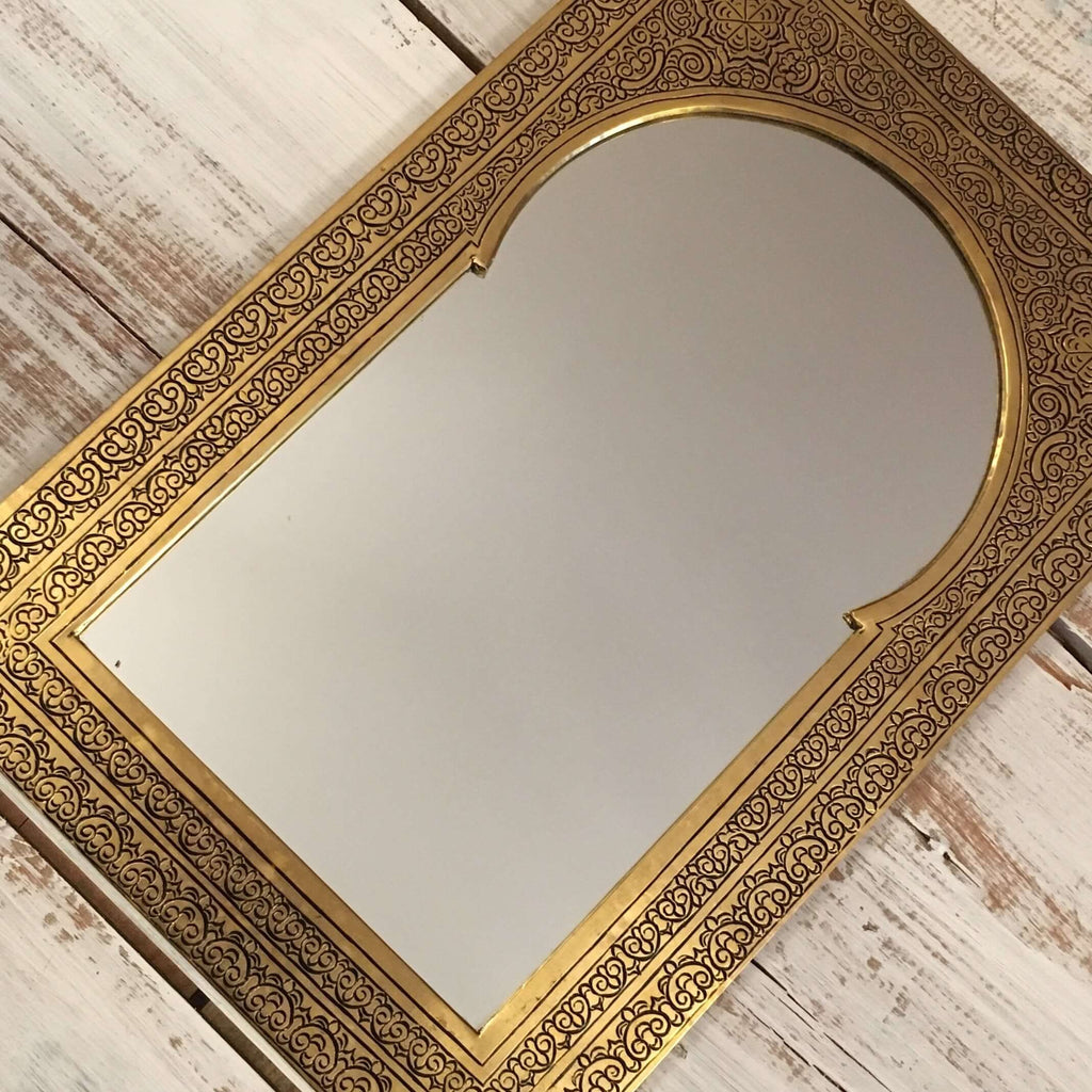 Keyhole Arch - Brass Mirror - Mashi Moosh