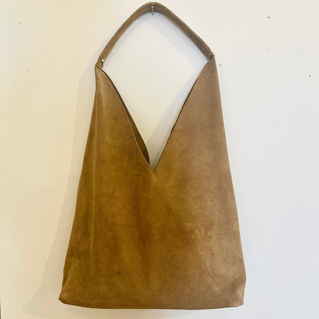 Suede Tote (Sand)