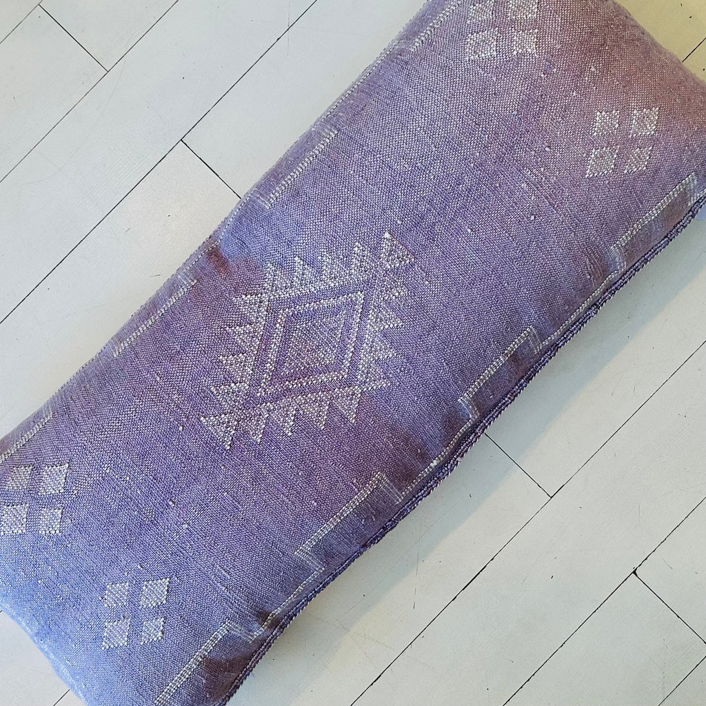 Cactus Silk Cushion (Lilac)