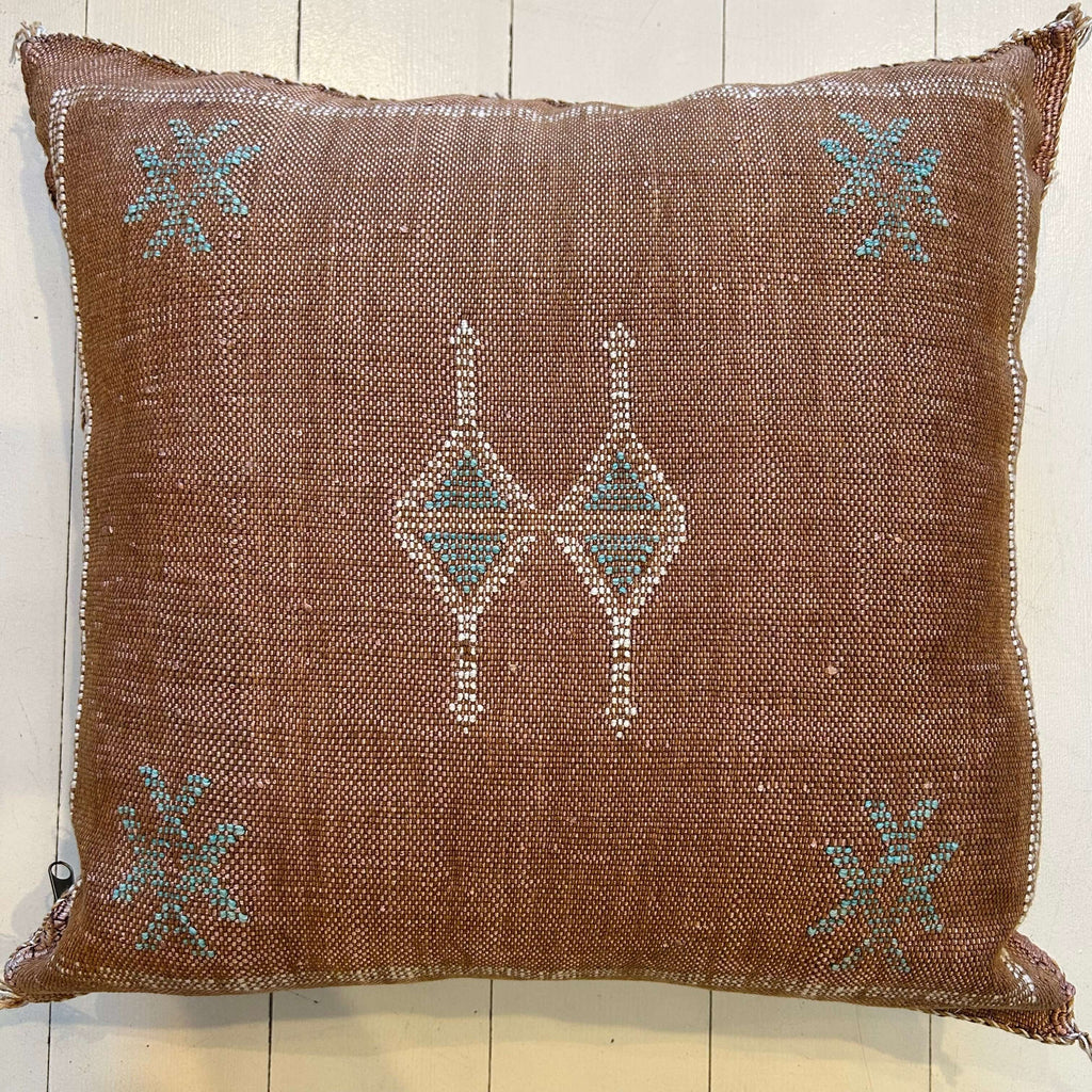 Cactus Silk Cushion (Mocha) - Mashi Moosh