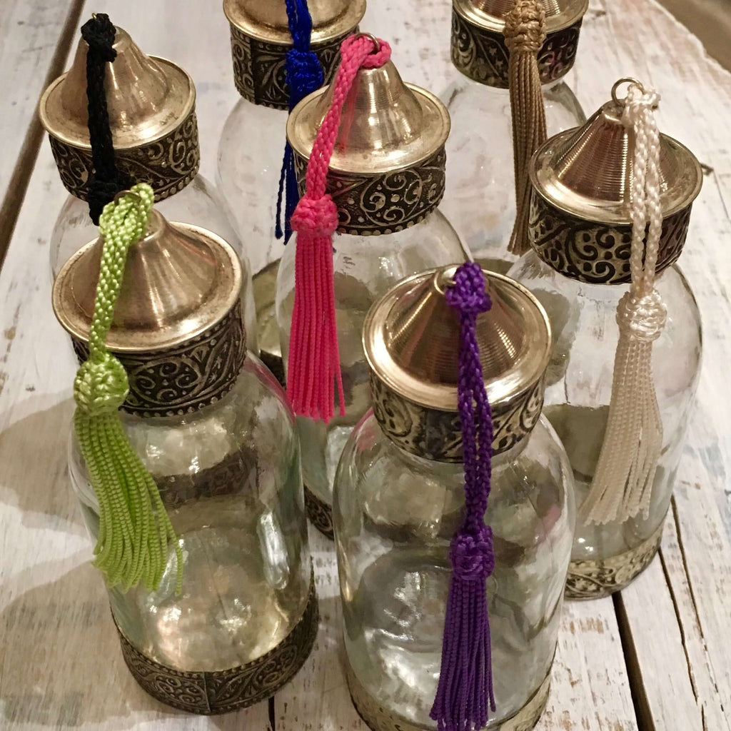 Decorative Tasselled Bottle Jar - Mashi Moosh