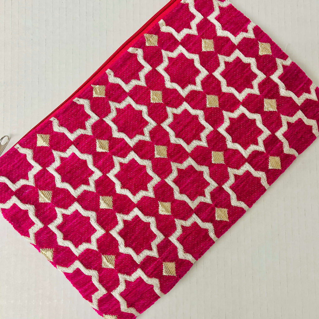 Chenille Clutch - Large (7 Colours) - Mashi Moosh