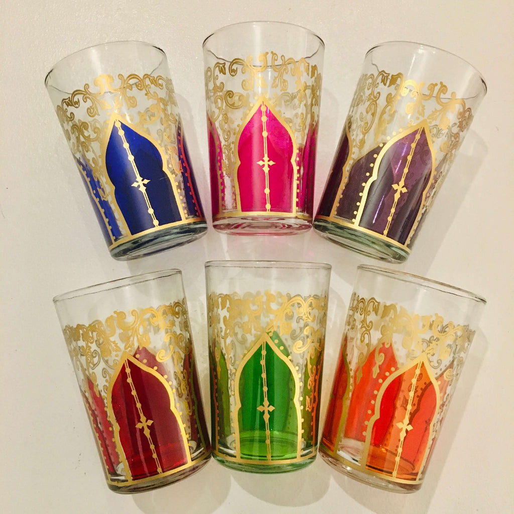 Mint Tea Glass Set (Doors - Large) Glasses - Mashi Moosh