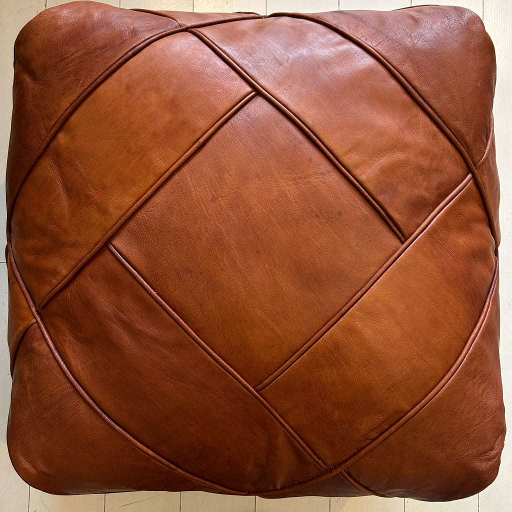 Square Moroccan Pouffe - Canyon