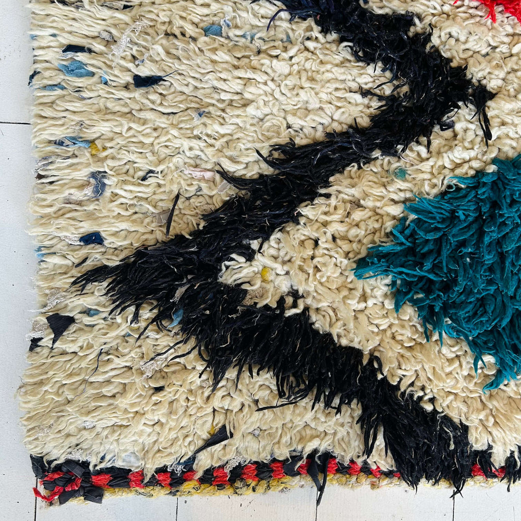 Moroccan Boucherouite Rug - Mashi Moosh