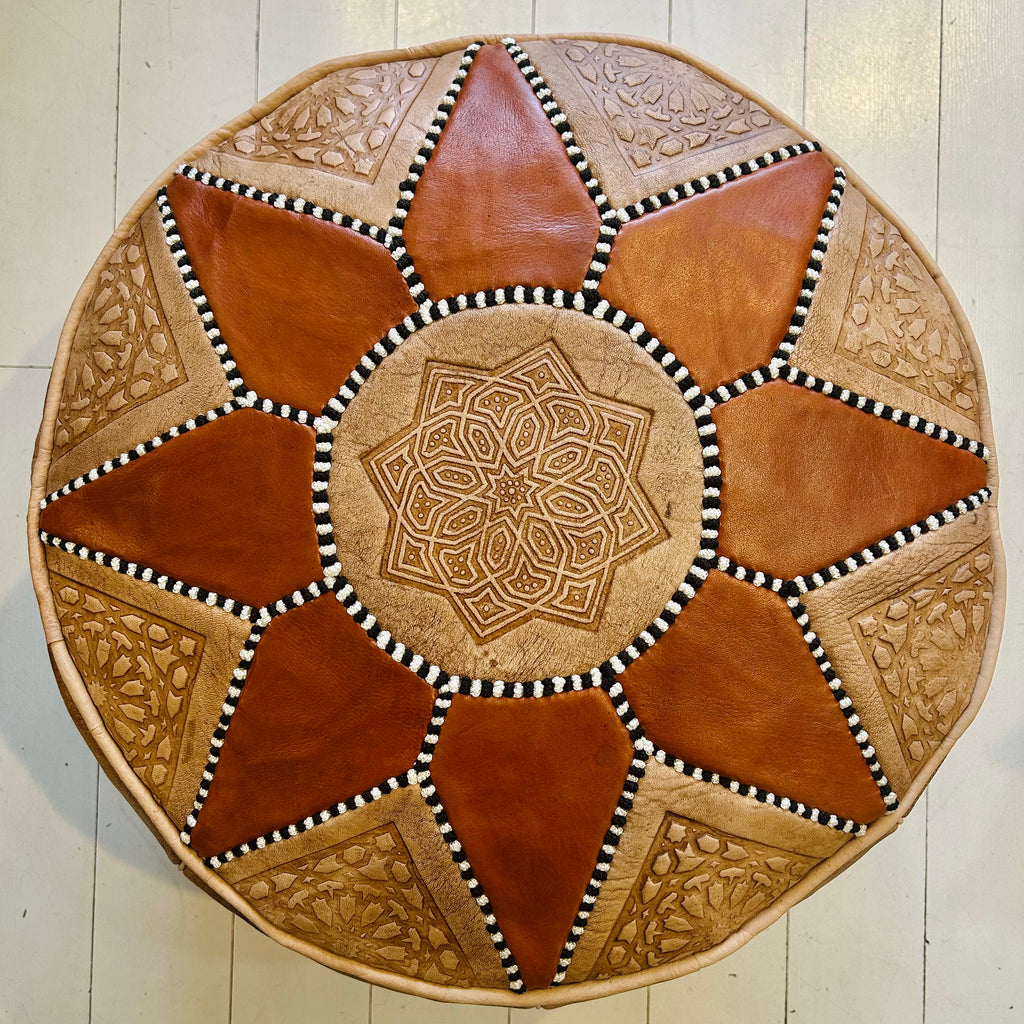 Sunburst Pouffe - Spice
