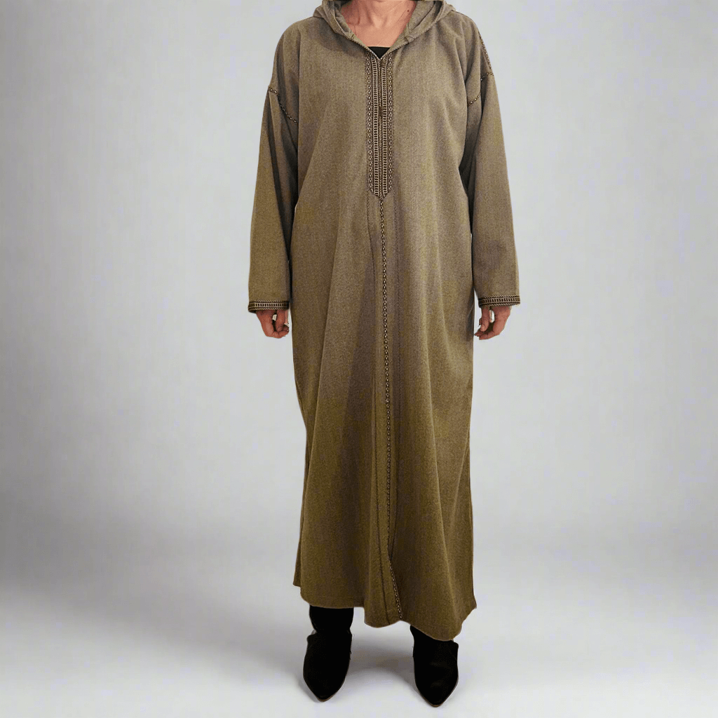 Djellaba -  Chevron Taupe