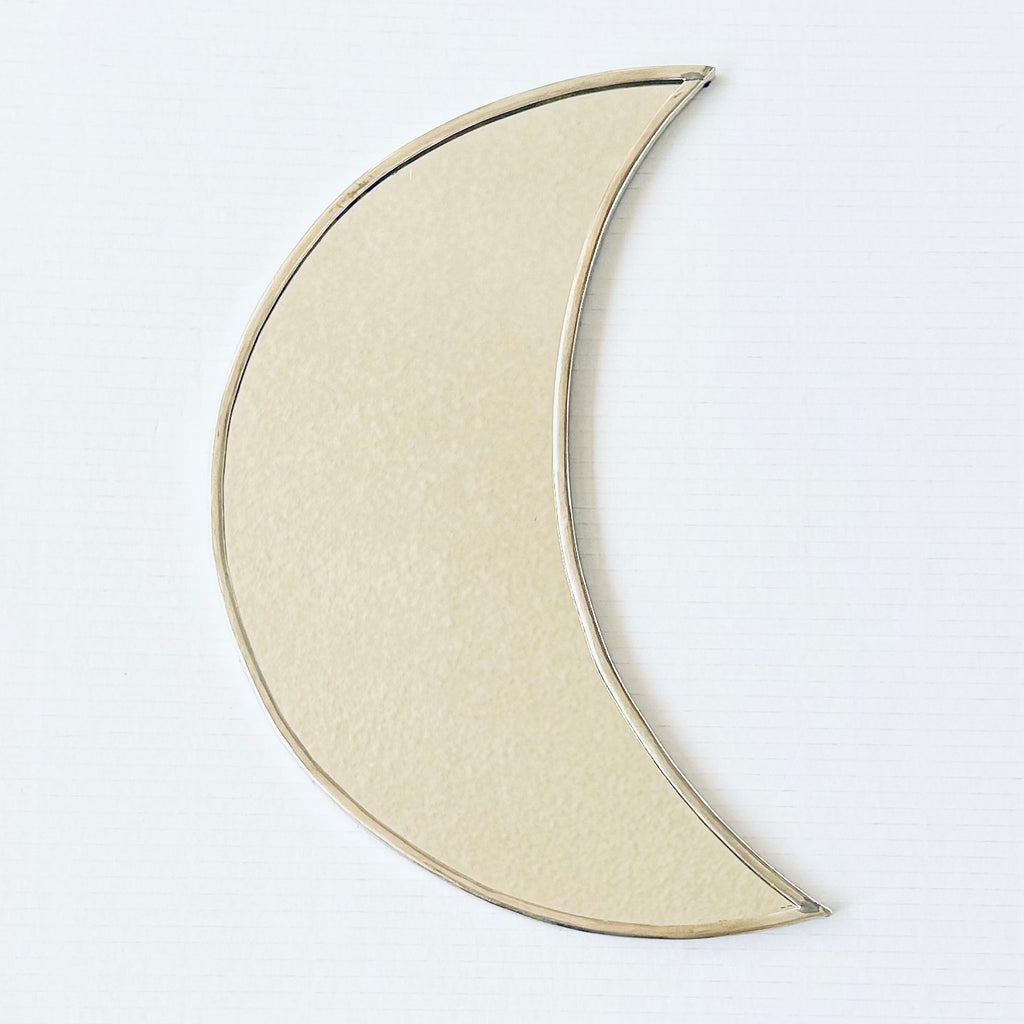 Crescent Moon Mirror - Silver - Mashi Moosh