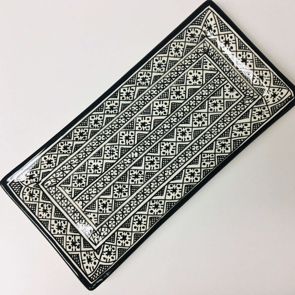 Fassi Long Serving Dish - Black - Mashi Moosh