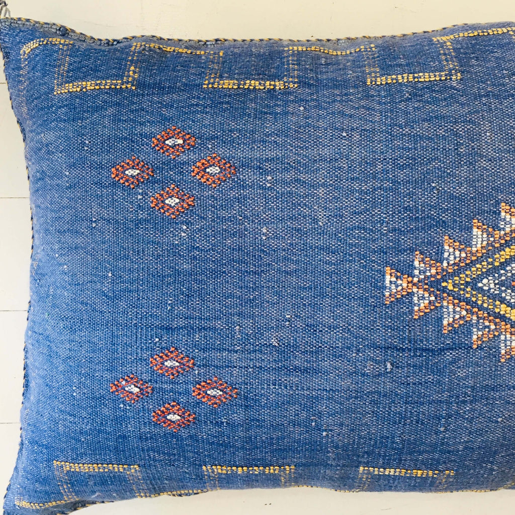 Cactus Silk Cushion (Denim) - Mashi Moosh