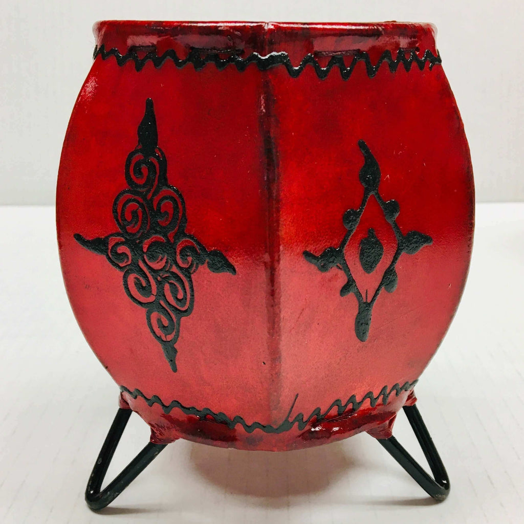 Henna Leather Candle Lantern - Mashi Moosh