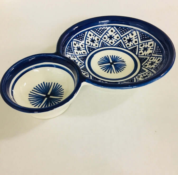 Fassi Olive Dish Bowl - Blue - Mashi Moosh