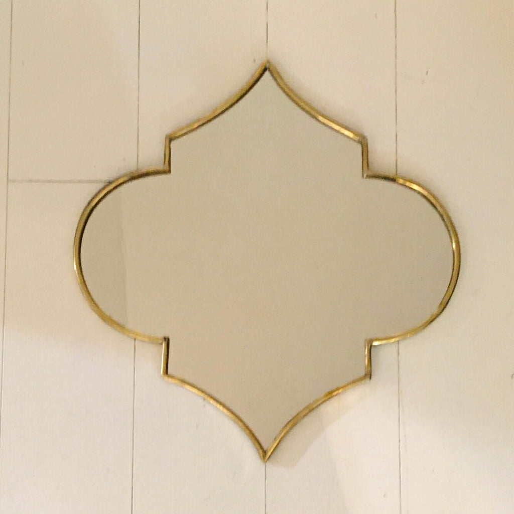 Moroccan Exotic Mirror (Brass) Mirror - Mashi Moosh