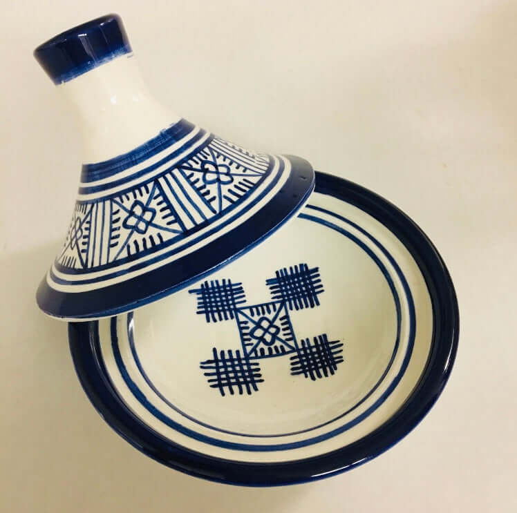 Fassi Small Tagine - Blue - Mashi Moosh