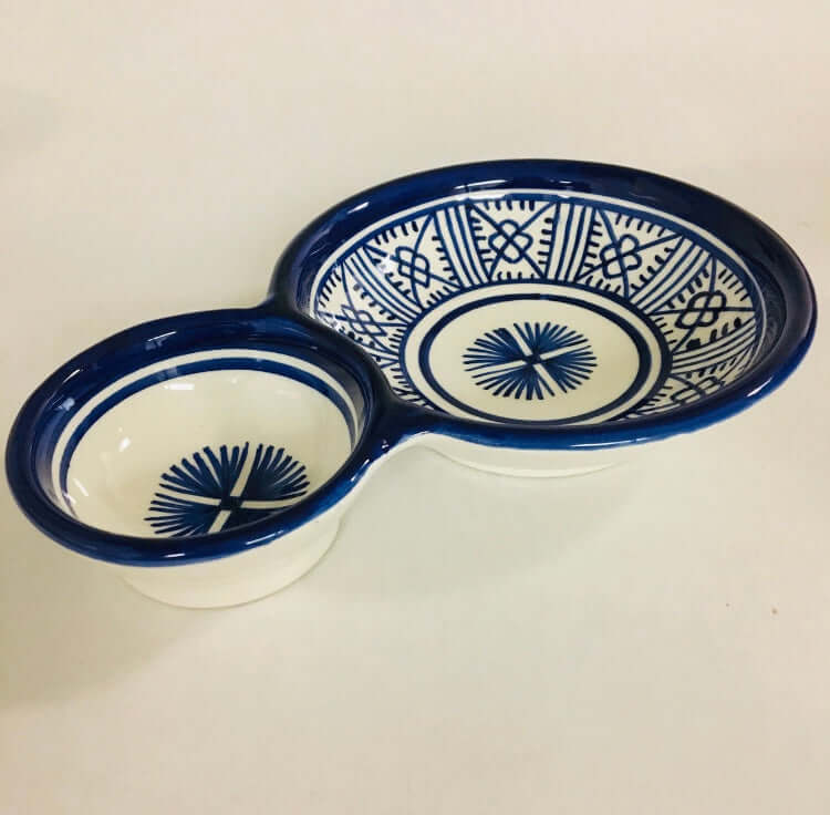 Fassi Olive Dish Bowl - Blue - Mashi Moosh
