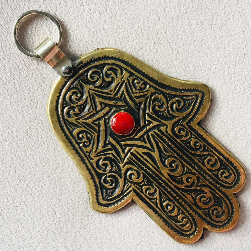 Hamsa Hand - Brass Wall Hanging - Mashi Moosh