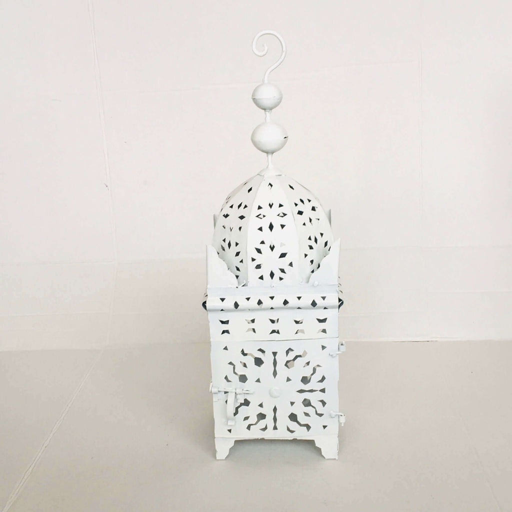 Moroccan Koutoubia Lantern - White Lantern - Mashi Moosh